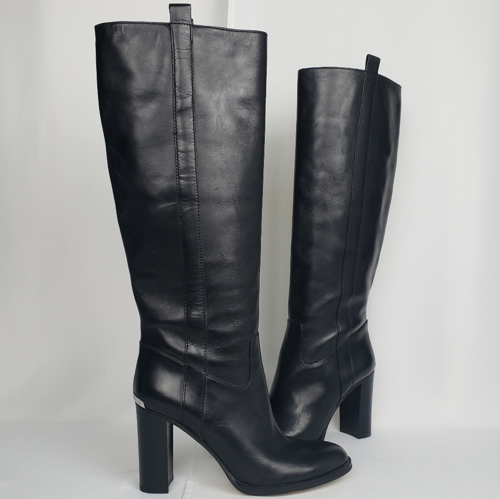 Michael Kors Regina Tall Leather Boots, Size 8